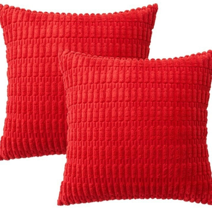 Simple Wheat Ear Corduroy Home Pillow
