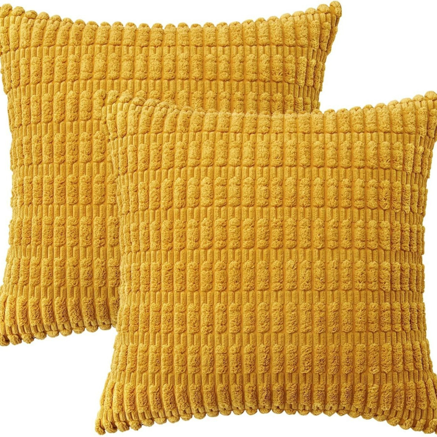Simple Wheat Ear Corduroy Home Pillow