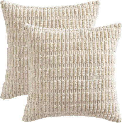 Simple Wheat Ear Corduroy Home Pillow