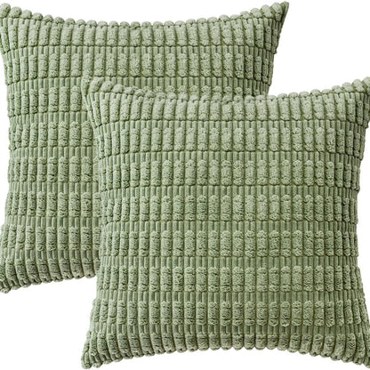Simple Wheat Ear Corduroy Home Pillow
