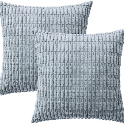 Simple Wheat Ear Corduroy Home Pillow