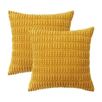 Simple Wheat Ear Corduroy Home Pillow
